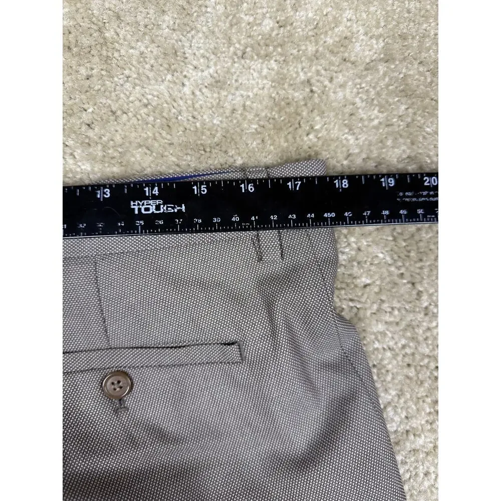 Banana Republic Mens Pants Gray Sz 33x32 Non-Iron Standard Fit 100% Cotton B291
